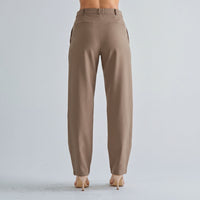 The Manhattan (Mocha) Barrel Pants