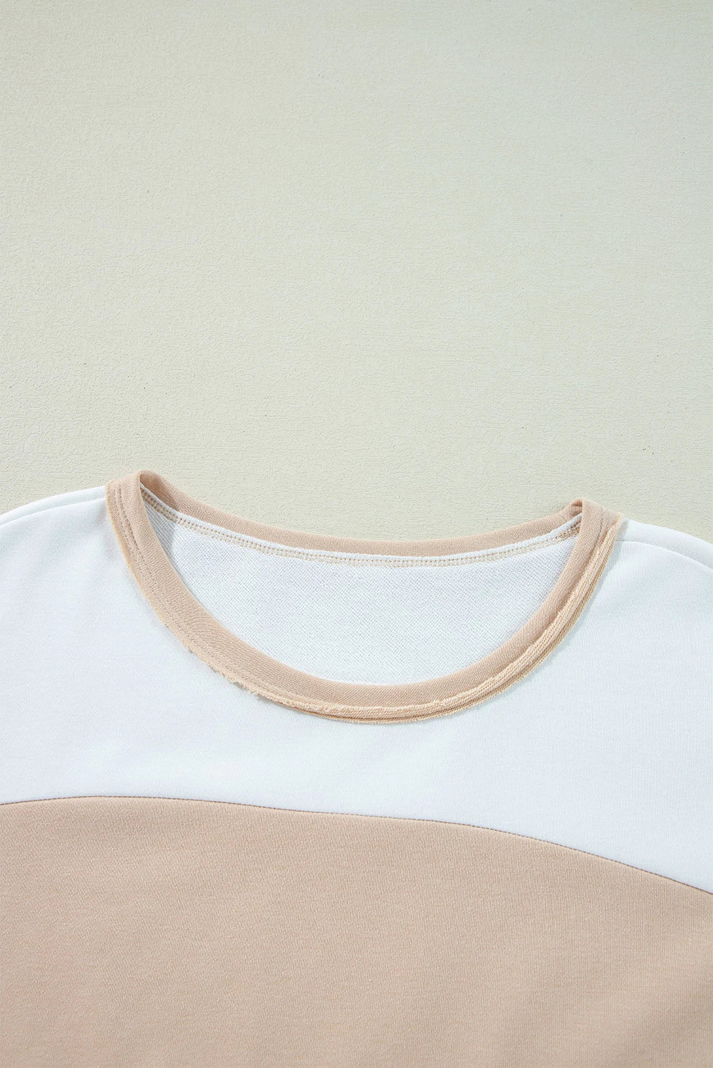 Multicolour Colorblock Patchwork Side Split Tunic T Shirt