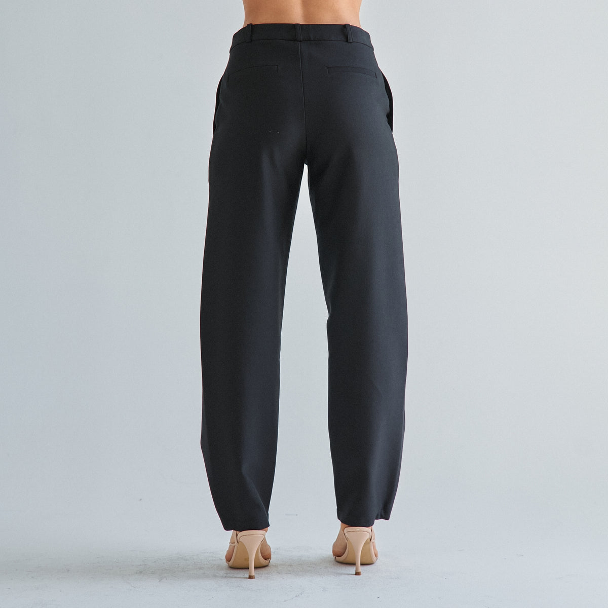 The Manhattan (Black) Barrel Pants