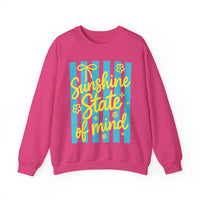 Sunshine State of Mind – Gildan Heavy Blend | Trendy Women’s Soft Sweatshirt. Direct to Garment. Printed & Shipped in the USA. Unisex Sizes.