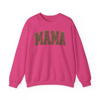 Mama, Faux Knit – Gildan Heavy Blend | Trendy Women’s Soft Sweatshirt. Direct to Garment. Printed & Shipped in the USA. Unisex Sizes.