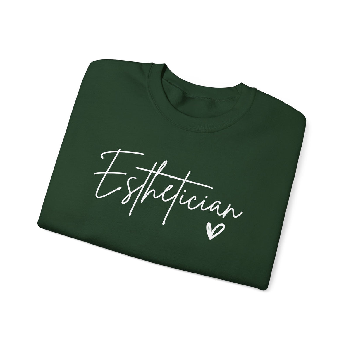 Esthetician Script, Perfect Gift for Your Botox Magician – Gildan Heavy Blend | Trendy Women’s Soft Sweatshirt. Direct to Garment. Printed & Shipped in the USA. Unisex Sizes.