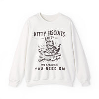 Kitty Biscuits Bakery – Gildan Heavy Blend | Trendy Women’s and Men's Soft Sweatshirt. Direct to Garment. Printed & Shipped in the USA. Unisex Sizes.
