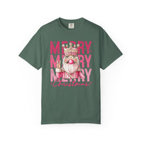 Merry Christmas — Cute Pink Bubblegum Nutcracker  - Comfort Colors | Trendy Women's T-Shirt. Direct to Garment. Printed & Shipped in the USA. Unisex Sizes.