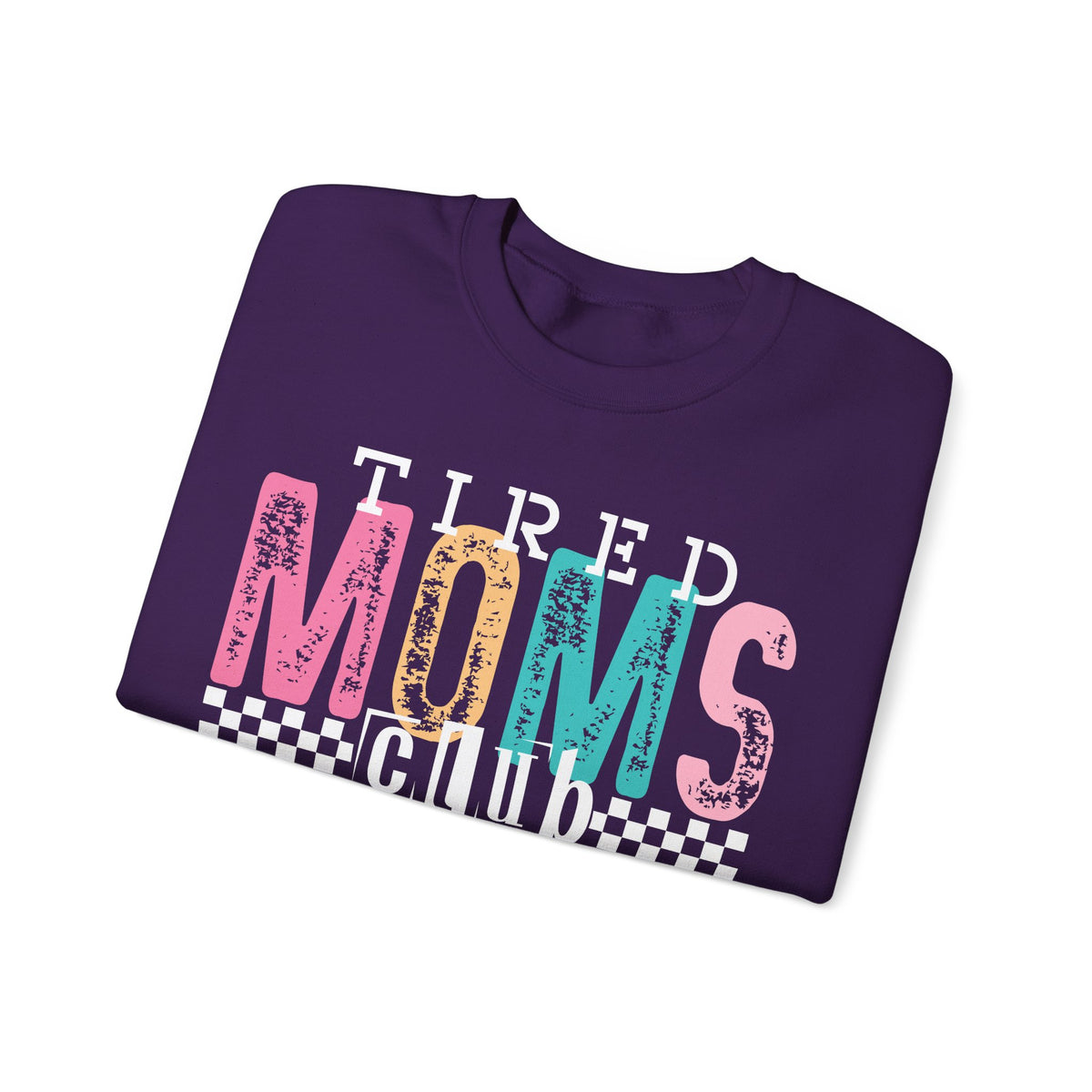 Tired Moms Club Pastel – Gildan Heavy Blend | Trendy Women’s Soft Sweatshirt. Direct to Garment. Printed & Shipped in the USA. Unisex Sizes.