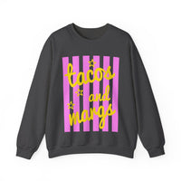 Tacos and Margs – Gildan Heavy Blend | Trendy Women’s Soft Sweatshirt. Direct to Garment. Printed & Shipped in the USA. Unisex Sizes.