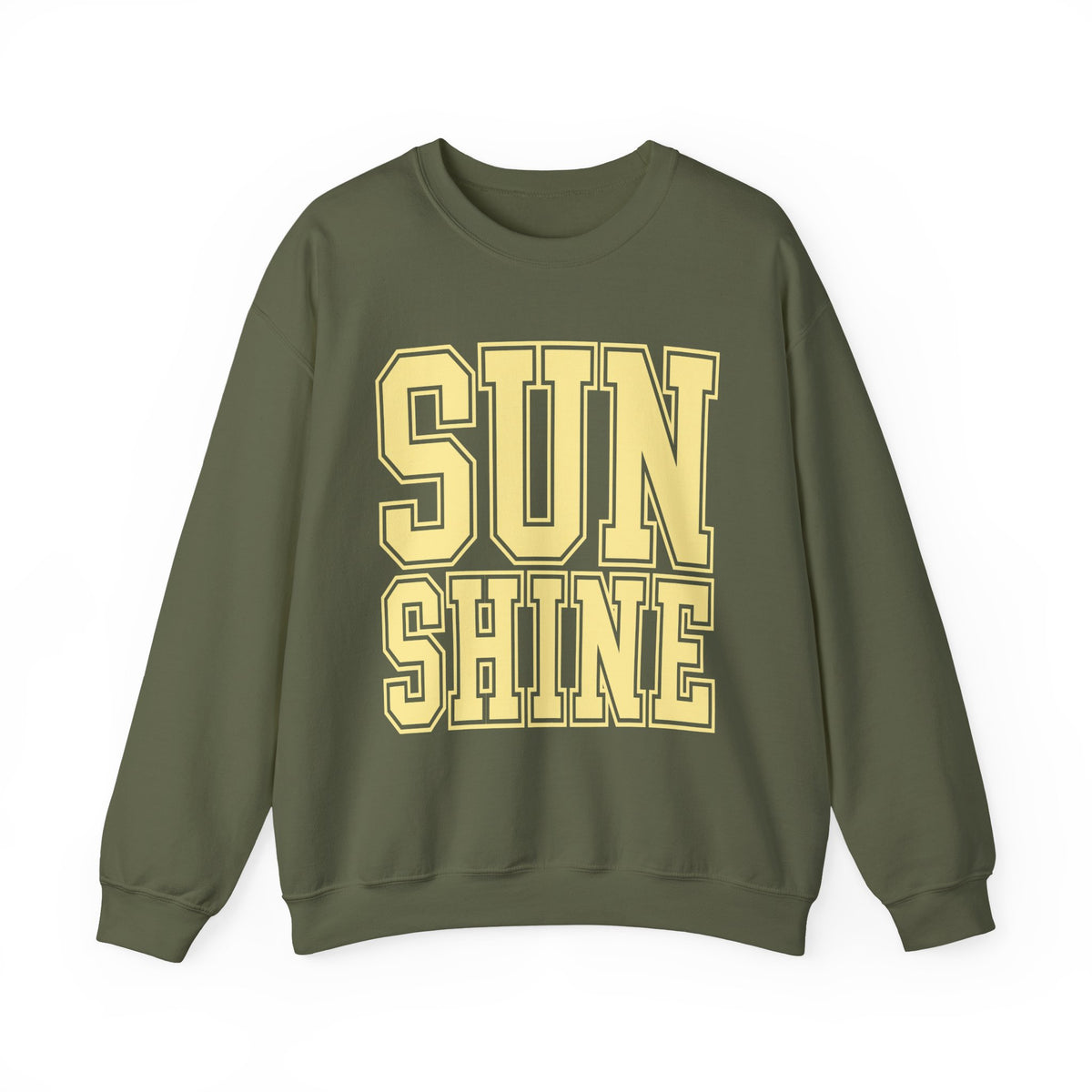 Sunshine – Gildan Heavy Blend | Trendy Women’s Soft Sweatshirt. Direct to Garment. Printed & Shipped in the USA. Unisex Sizes.