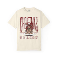 Christmas Season Leopard Tree  - Comfort Colors | Trendy Women's T-Shirt. Direct to Garment. Printed & Shipped in the USA. Unisex Sizes.