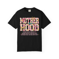 Motherhood - Comfort Colors | Trendy Women's T-Shirt. Direct to Garment. Printed & Shipped in the USA. Unisex Sizes.