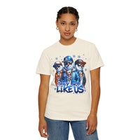 They Not Like Us Snowman - Comfort Colors | Trendy Men's and Women's T-Shirt. Direct to Garment. Printed & Shipped in the USA. Unisex Sizes.