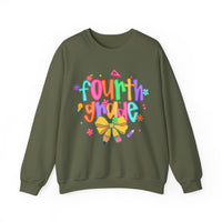 Coquette Fourth Grade Pencil Bow – Gildan Heavy Blend | Trendy Women’s Soft Sweatshirt. Direct to Garment. Printed & Shipped in the USA. Unisex Sizes.