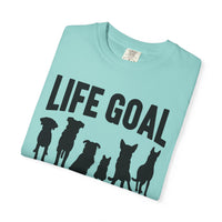 Life Goal Rescue All The Dogs - Comfort Colors | Trendy Unisex T-Shirt. Direct to Garment. Printed & Shipped in the USA. Unisex Sizes.