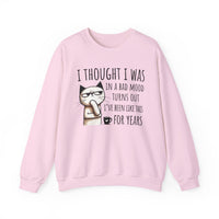 I Thought I Was In A Bad Mood, Grumpy Cat – Gildan Heavy Blend | Trendy Men's and Women’s Soft Sweatshirt. Direct to Garment. Printed & Shipped in the USA. Unisex Sizes.
