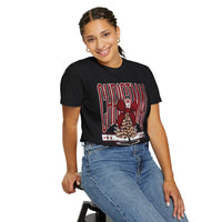 Christmas Season Leopard Tree  - Comfort Colors | Trendy Women's T-Shirt. Direct to Garment. Printed & Shipped in the USA. Unisex Sizes.