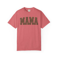 Mama, Faux Knit - Comfort Colors | Trendy Women's T-Shirt. Direct to Garment. Printed & Shipped in the USA. Unisex Sizes.