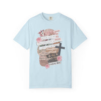 Christian Scrapbook - Comfort Colors | Trendy Women's T-Shirt. Direct to Garment. Printed & Shipped in the USA. Unisex Sizes.