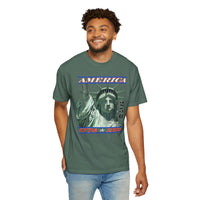 America's 250th Birthday, Statue of Liberty - Comfort Colors | Trendy Men's and Women's T-Shirt. Direct to Garment. Printed & Shipped in the USA. Unisex Sizes.