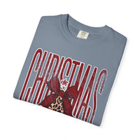 Christmas Season Leopard Tree  - Comfort Colors | Trendy Women's T-Shirt. Direct to Garment. Printed & Shipped in the USA. Unisex Sizes.