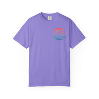 Sun Salt Sand, Beach Sunset - Front & Back Print - Comfort Colors | Trendy Women's and Men's T-Shirt. Direct to Garment. Printed & Shipped in the USA. Unisex Sizes.