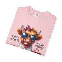 I'm Not a Hot Mess, I'm a Spicy Disaster - Comfort Colors | Trendy Women's T-Shirt. Direct to Garment. Printed & Shipped in the USA. Unisex Sizes.