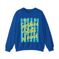Sunshine State of Mind – Gildan Heavy Blend | Trendy Women’s Soft Sweatshirt. Direct to Garment. Printed & Shipped in the USA. Unisex Sizes.