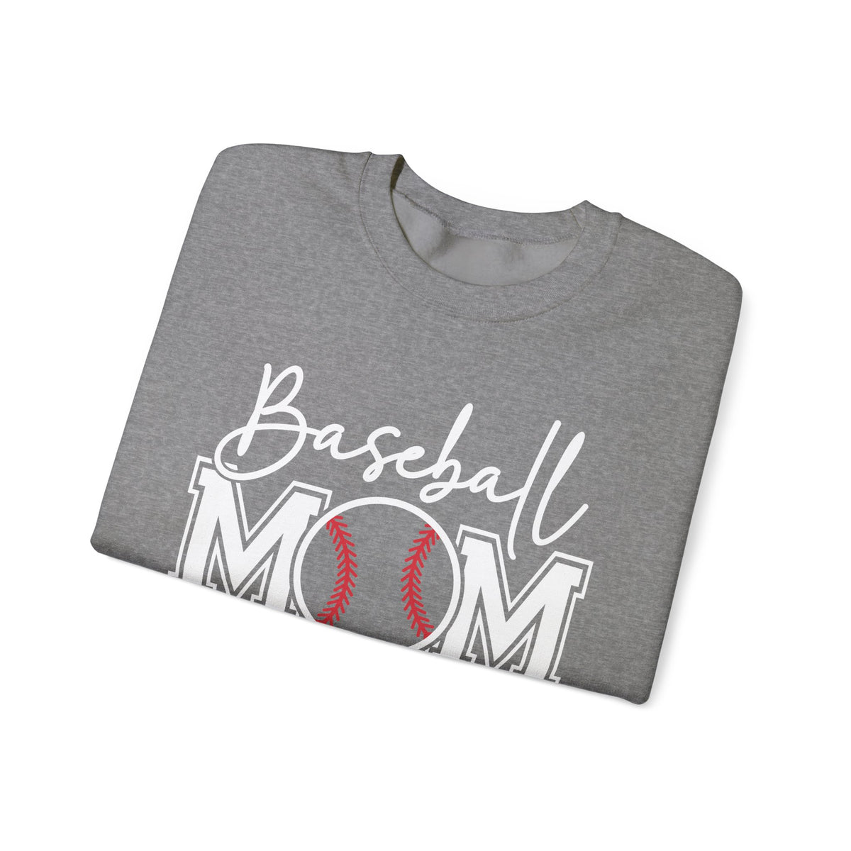 Baseball Mom – Gildan Heavy Blend | Trendy Women’s Soft Sweatshirt. Direct to Garment. Printed & Shipped in the USA. Unisex Sizes.