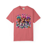 Cute Highland Cows Bingo Squad - Comfort Colors | Trendy Women's T-Shirt. Direct to Garment. Printed & Shipped in the USA. Unisex Sizes.