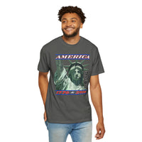 America's 250th Birthday, Statue of Liberty - Comfort Colors | Trendy Men's and Women's T-Shirt. Direct to Garment. Printed & Shipped in the USA. Unisex Sizes.