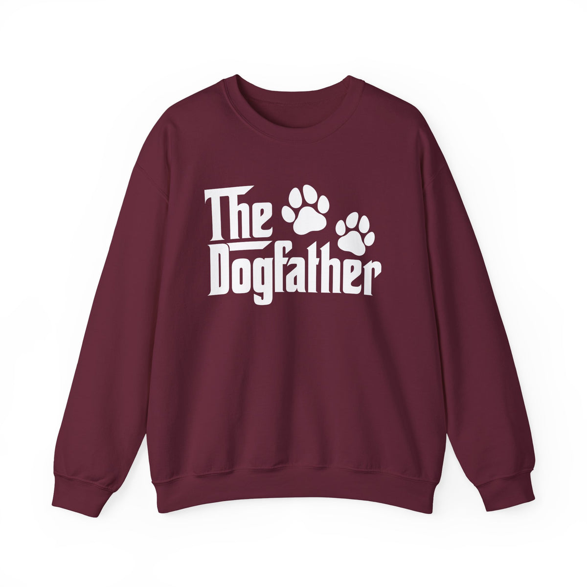 The DogFather – Gildan Heavy Blend | Trendy Men's Soft Sweatshirt. Direct to Garment. Printed & Shipped in the USA. Unisex Sizes.