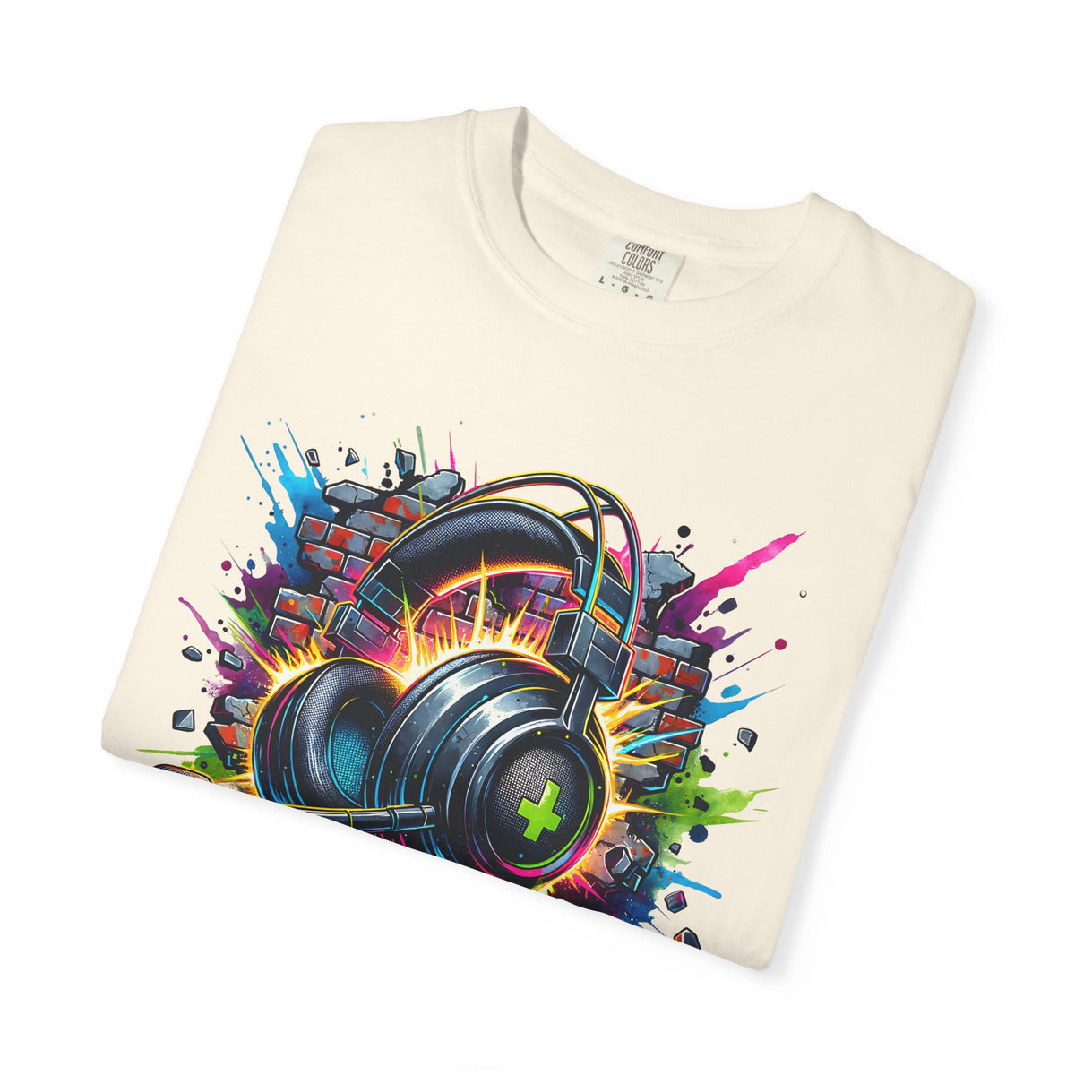 Gaming Headset I Can't Hear You, I'm Gaming - Comfort Colors | Trendy Men's And Women's T-Shirt. Direct to Garment. Printed & Shipped in the USA. Unisex Sizes.