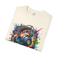 Gaming Headset I Can't Hear You, I'm Gaming - Comfort Colors | Trendy Men's And Women's T-Shirt. Direct to Garment. Printed & Shipped in the USA. Unisex Sizes.