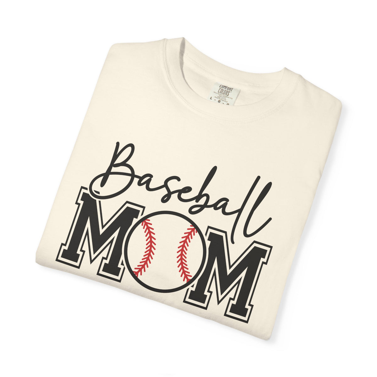 Baseball Mom - Comfort Colors | Trendy Women's T-Shirt. Direct to Garment. Printed & Shipped in the USA. Unisex Sizes.