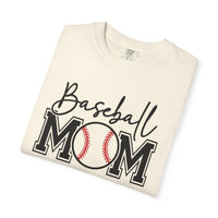 Baseball Mom - Comfort Colors | Trendy Women's T-Shirt. Direct to Garment. Printed & Shipped in the USA. Unisex Sizes.