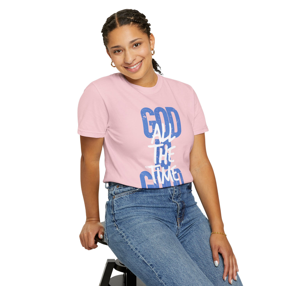 God is Good All The Time - Comfort Colors | Trendy Women's and Men's T-Shirt. Direct to Garment. Printed & Shipped in the USA. Unisex Sizes.