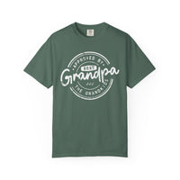 Best Grandpa, Approved by the Grandkids - Comfort Colors | Trendy Men's T-Shirt. Direct to Garment. Printed & Shipped in the USA. Unisex Sizes.
