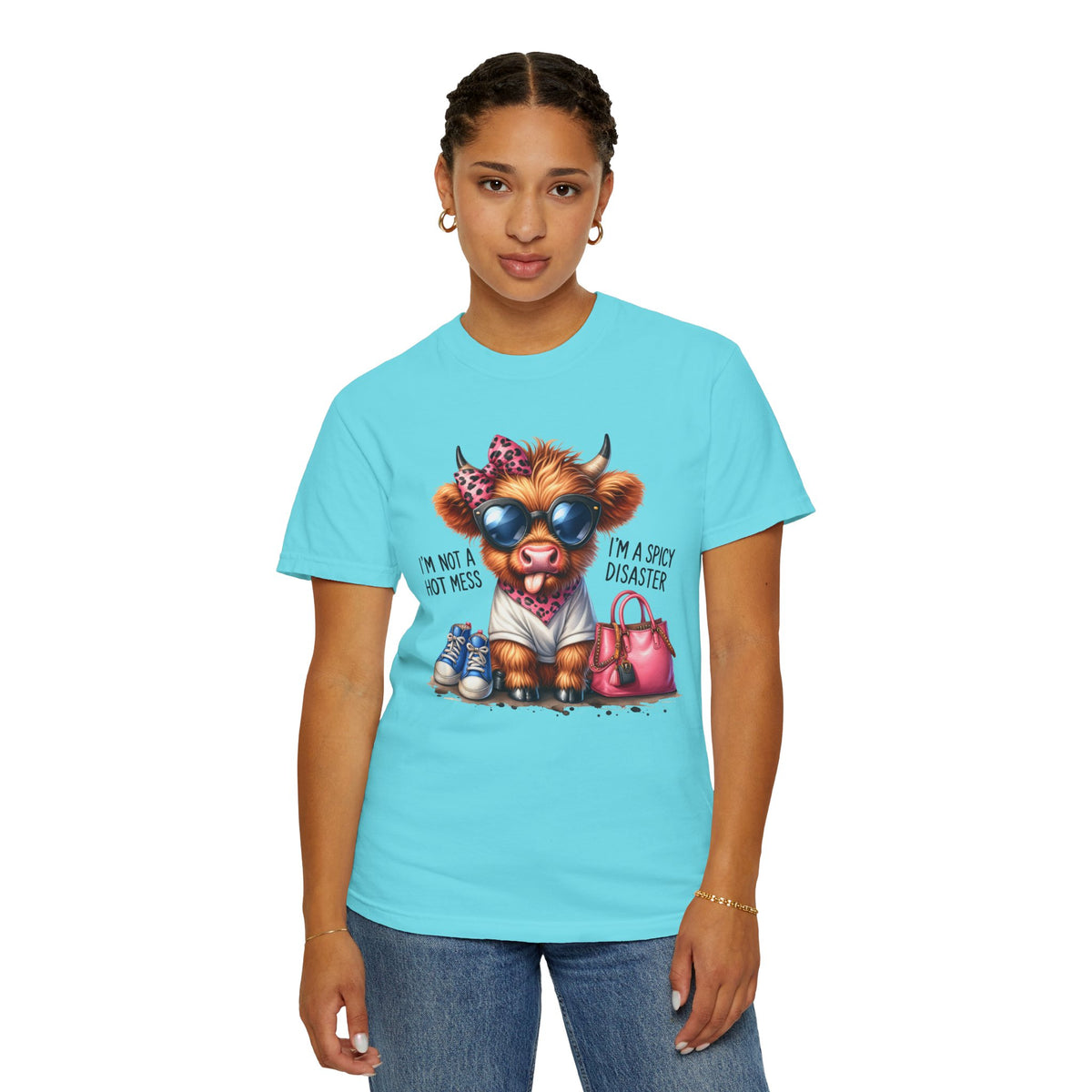 I'm Not a Hot Mess, I'm a Spicy Disaster - Comfort Colors | Trendy Women's T-Shirt. Direct to Garment. Printed & Shipped in the USA. Unisex Sizes.