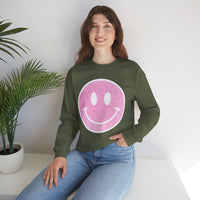 Glitter Smiley – Gildan Heavy Blend | Trendy Women’s Soft Sweatshirt. Direct to Garment. Printed & Shipped in the USA. Unisex Sizes.