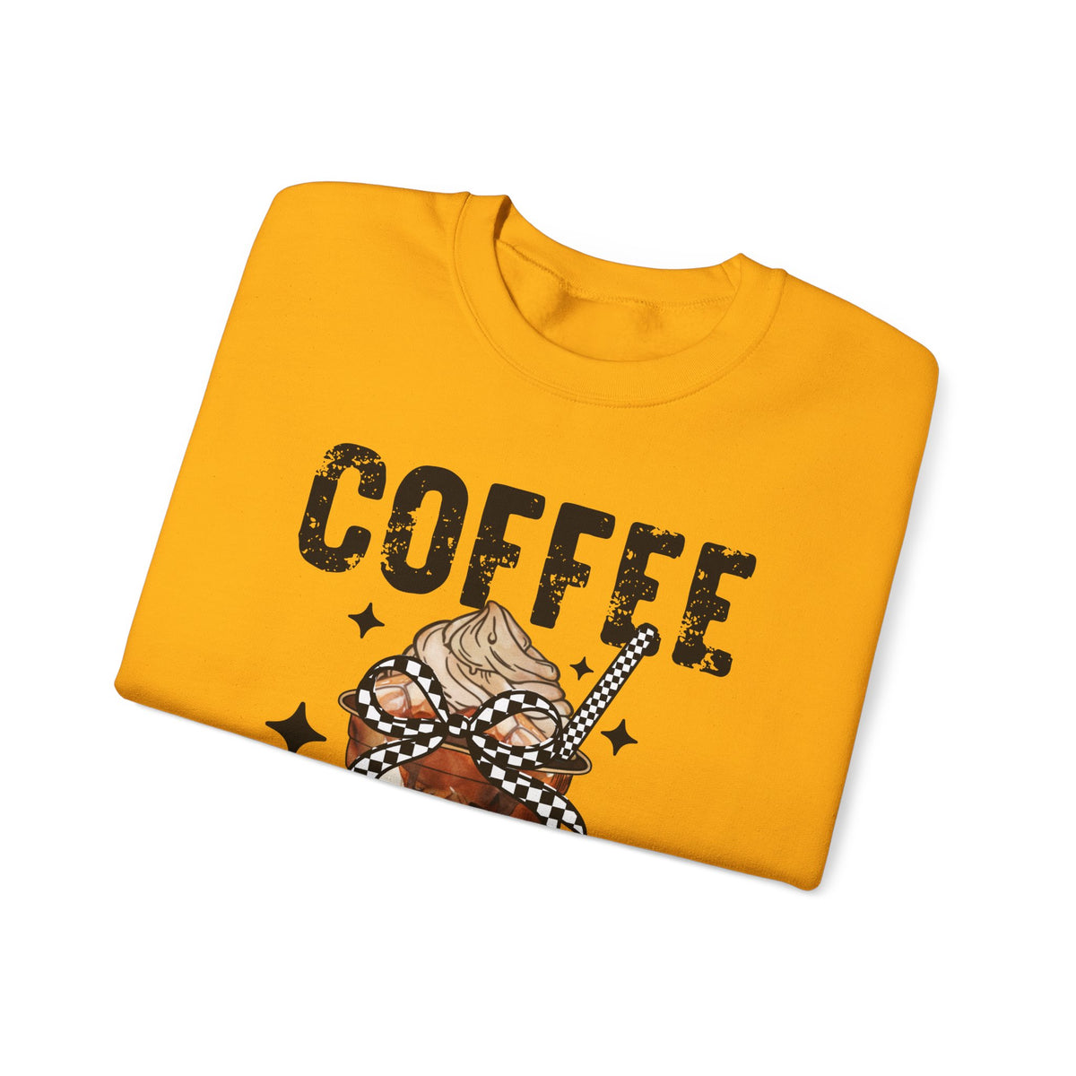 Coffee Changes Everything, Iced Coffee, Coffee Lovers – Gildan Heavy Blend | Trendy Women’s Soft Sweatshirt. Direct to Garment. Printed & Shipped in the USA. Unisex Sizes.