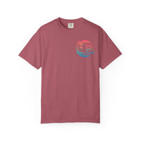 Sun Salt Sand, Beach Sunset - Front & Back Print - Comfort Colors | Trendy Women's and Men's T-Shirt. Direct to Garment. Printed & Shipped in the USA. Unisex Sizes.