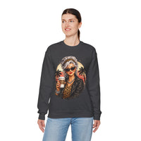 Too Old To Care, Fashionista Grandma – Gildan Heavy Blend | Trendy Women’s Soft Sweatshirt. Direct to Garment. Printed & Shipped in the USA. Unisex Sizes.