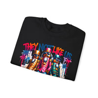 They Not Like Us Nutcracker Trio Christmas – Gildan Heavy Blend | Trendy Women’s and Men's Soft Sweatshirt. Direct to Garment. Printed & Shipped in the USA. Unisex Sizes.