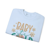 Baby It's Cold Outside Snowman – Gildan Heavy Blend | Trendy Women’s Soft Sweatshirt. Direct to Garment. Printed & Shipped in the USA. Unisex Sizes.