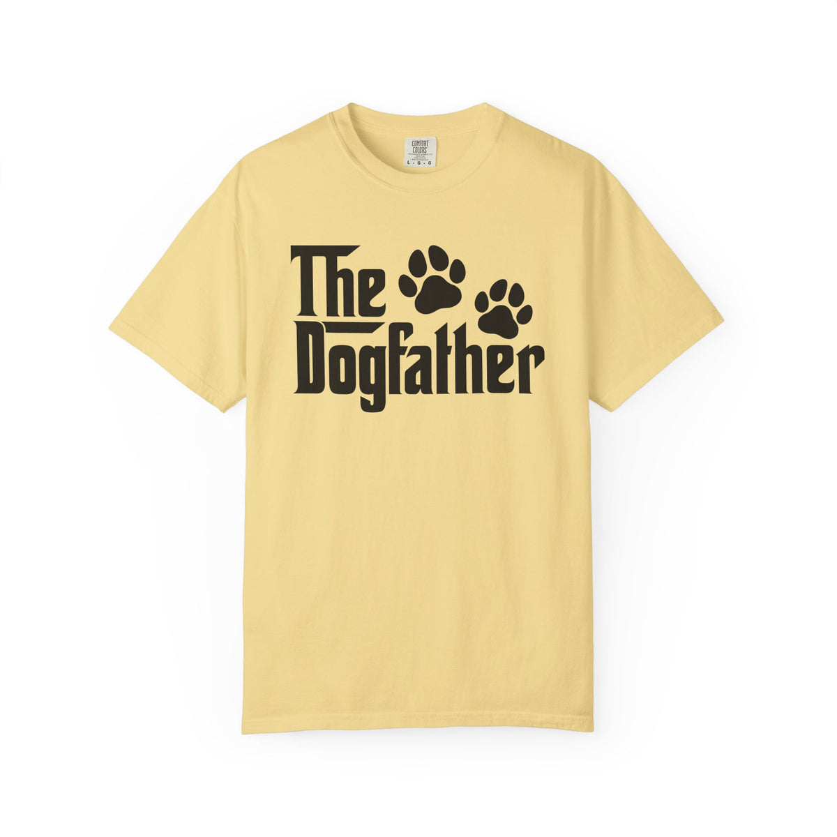 The DogFather - Comfort Colors | Trendy Men's T-Shirt. Direct to Garment. Printed & Shipped in the USA. Unisex Sizes.