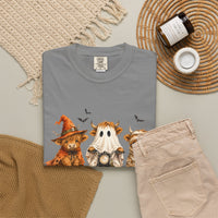Highland Cows Halloween Costumes - Comfort Colors | Trendy Women's T-Shirt. Direct to Garment. Printed & Shipped in the USA. Unisex Sizes.