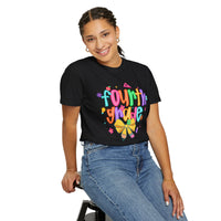 Coquette Fourth Grade Pencil Bow - Comfort Colors | Trendy Women's T-Shirt. Direct to Garment. Printed & Shipped in the USA. Unisex Sizes.