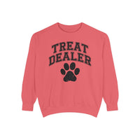 Treat Dealer, Dog Lover - Comfort Colors | Trendy Women's and Men's Sweatshirt. Direct to Garment. Printed & Shipped in the USA. Unisex Sizes.