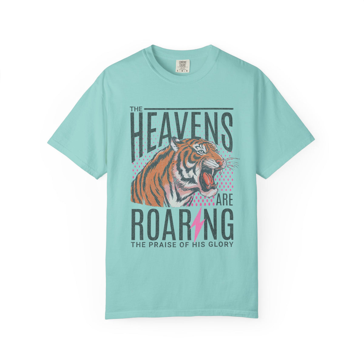 The Heavens Are Roaring, Vintage - Comfort Colors | Trendy Women's T-Shirt. Direct to Garment. Printed & Shipped in the USA. Unisex Sizes.