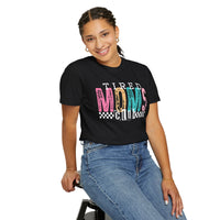 Tired Moms Club Pastel - Comfort Colors | Trendy Women's T-Shirt. Direct to Garment. Printed & Shipped in the USA. Unisex Sizes.
