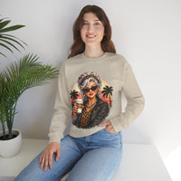Too Old To Care, Fashionista Grandma – Gildan Heavy Blend | Trendy Women’s Soft Sweatshirt. Direct to Garment. Printed & Shipped in the USA. Unisex Sizes.
