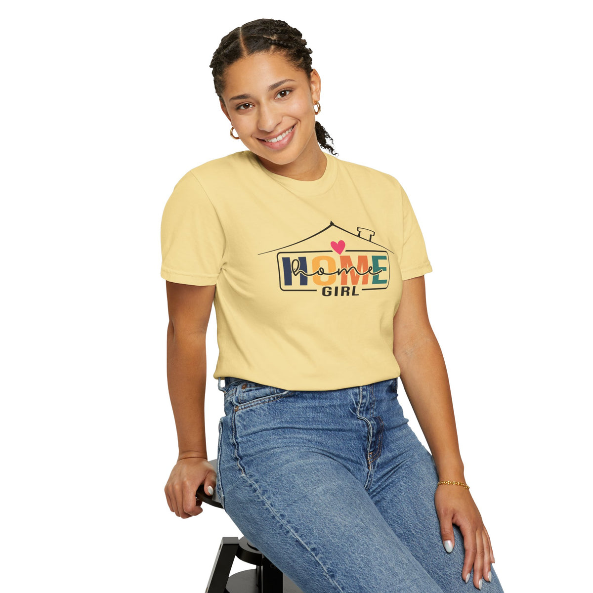 Home Girl - Real Estate Life - Comfort Colors | Trendy Women's T-Shirt. Direct to Garment. Printed & Shipped in the USA. Unisex Sizes.